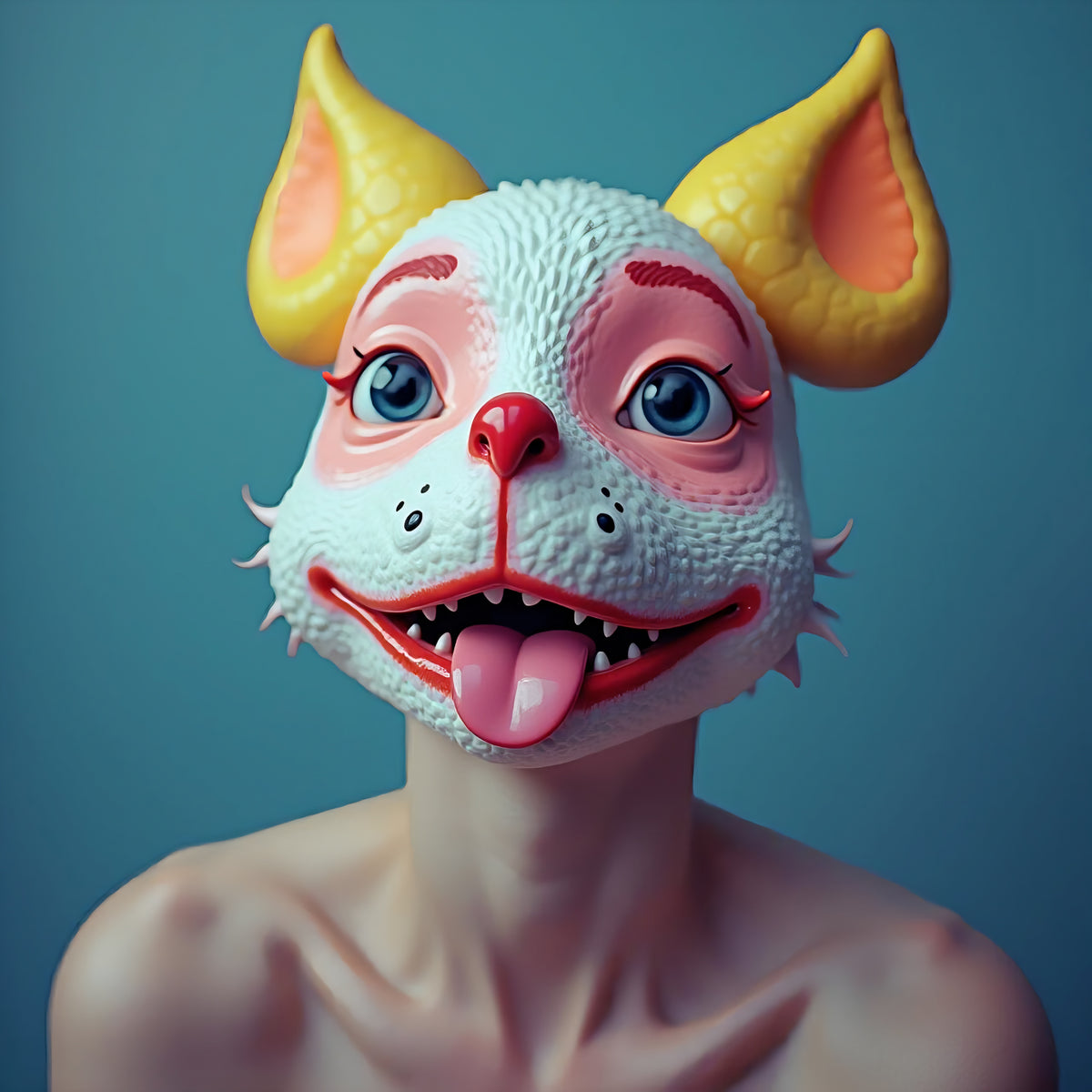 Hyperreal Whimsy: The Mask of Uncanny Joy
