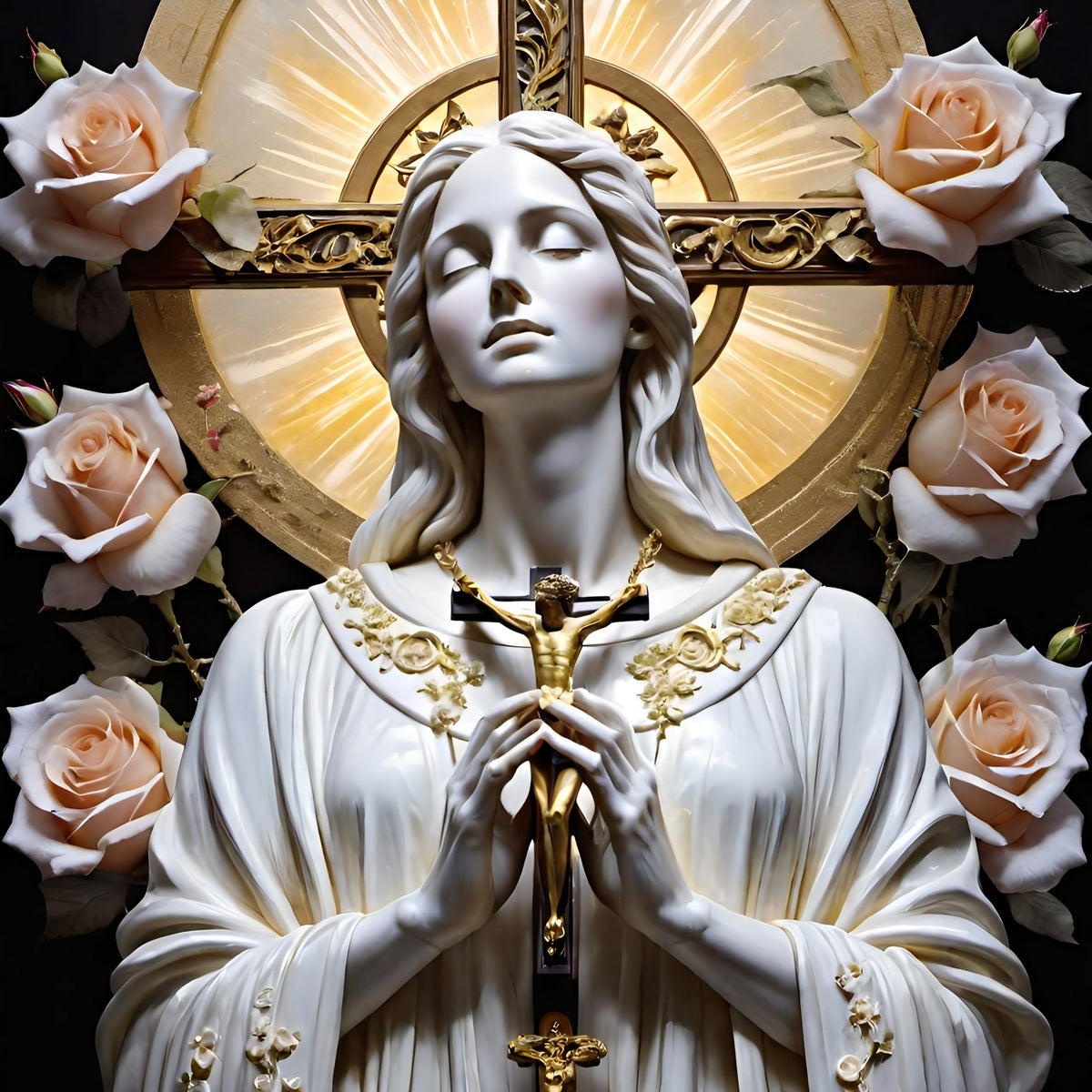 The Mirrored Devotion or Rosa Mystica: The Sacred Embrace