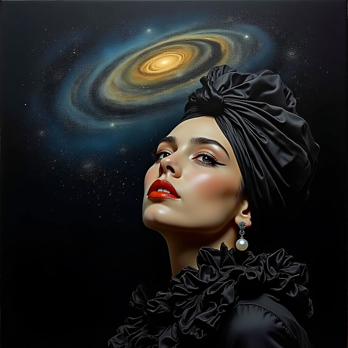 Celestial Muse: The Cosmic Gaze