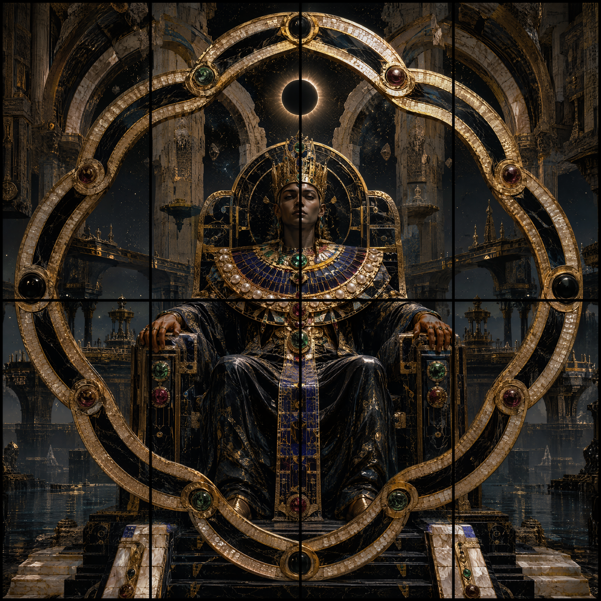The Eclipse Throne
Eight Panel Orbital Sovereign Matrix